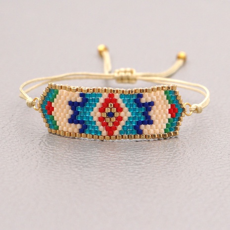 Bohemian ethnic style wild Miyuki rice beads hand-woven beaded bracelet NHGW300913's discount tags