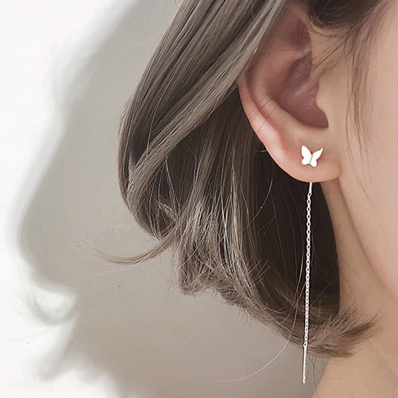 long butterfly earrings