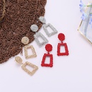 fashion exaggerated frosted hipster geometric earringspicture10