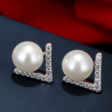 Pearl fashion Stud Earrings's discount tags