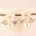 fashion sweet OL shell flower zircon earringspicture6