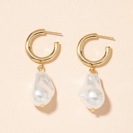 fashionable baroque pearl earrings's discount tags