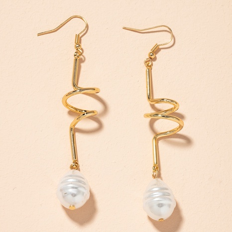 irregular pearl long earrings's discount tags