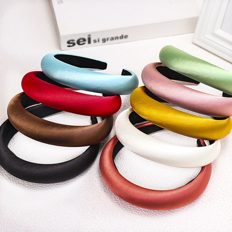 simple fashion solid color fabric headband's discount tags