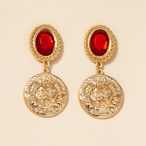 fashion metal gemstone earrings's discount tags