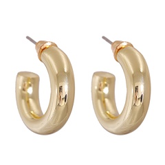 metal C-shaped simple earrings
