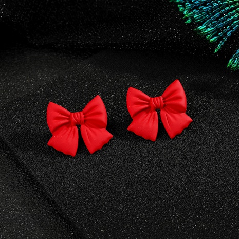 925 silver needle bow bear earrings's discount tags