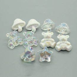 Fantasy color transparent star mushroom bear resin earringspicture14