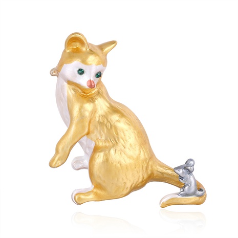 cartoon cat and mouse alloy brooch NHDR302522's discount tags