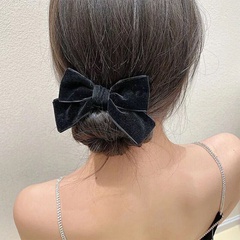 Korean velvet bow hair ring