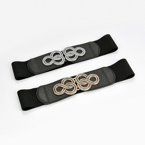women's wide  elastic elastic waist  coat jeans belt NHPO291174's discount tags