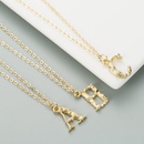 fashionable 26 English alphabet alloy microinlaid zircon necklacepicture11