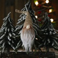 Weihnachtsgesichtspuppe leuchtende kleine hngende Baumverzierungenpicture24