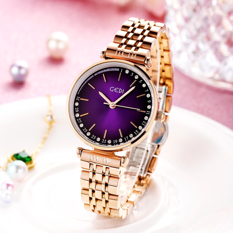 new fashion diamond waterproof quartz watch