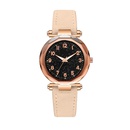 Starry sky fashion digital face frosted PU belt watchpicture13