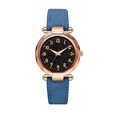 Starry sky fashion digital face frosted PU belt watchpicture16