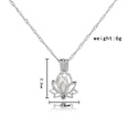 simple pearl lotus cage pendant necklacepicture8