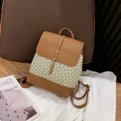 fashion simple backpack messenger bag dual-use