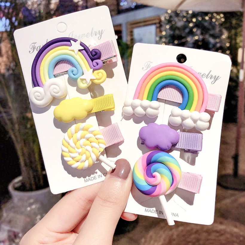 cute rainbow hairpin