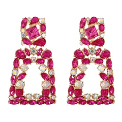 Fashion  Exaggerated  Diamond Geometric Long Earrings