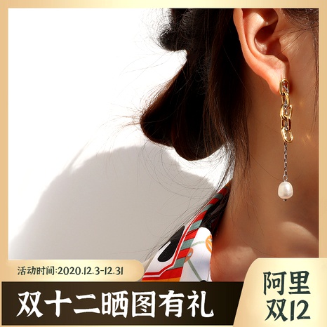 imitation pearl titanium steel earrings's discount tags