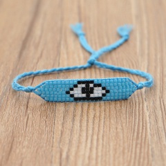 Simple Bohemian Turkey Blue Eyes Beaded  Handmade Bracelet
