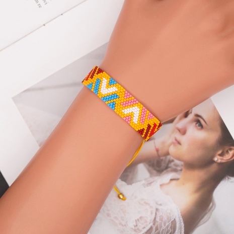 Creative geometric beaded bracelet's discount tags