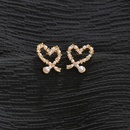 Korean  irregular hollow love pearl earringspicture9