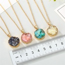 Jewelry Original Shell Necklace Imitation Natural Stone Round Pendant Resin Necklacepicture8