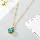 Jewelry Original Shell Necklace Imitation Natural Stone Round Pendant Resin Necklacepicture10