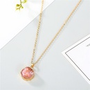 Jewelry Original Shell Necklace Imitation Natural Stone Round Pendant Resin Necklacepicture11