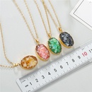 Jewelry simple shell necklace imitation natural stone oval pendant resin necklacepicture9