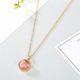 Jewelry Original Shell Necklace Imitation Natural Stone Round Pendant Resin Necklacepicture16