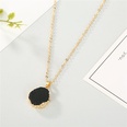 Jewelry Original Shell Necklace Imitation Natural Stone Round Sun Flower Pendant Resin Necklacepicture18