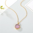 Jewelry Original Shell Necklace Imitation Natural Stone Round Sun Flower Pendant Resin Necklacepicture20