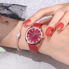 New simple ultra-thin ladies wrist watch fashion Roman scale quartz women's belt watch