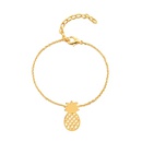 fashion bracelet cute hollow pineapple bracelet alloy pendant fruit bracelet anklet wholesalepicture7