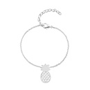 fashion bracelet cute hollow pineapple bracelet alloy pendant fruit bracelet anklet wholesalepicture8