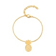 fashion bracelet cute hollow pineapple bracelet alloy pendant fruit bracelet anklet wholesalepicture11