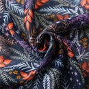 Nueva planta flor algodn y lino chal bufanda mujer doble uso aire acondicionado protector solar bufanda bufanda toalla de playapicture15
