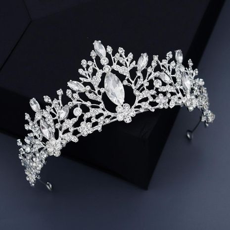 Wedding crown vintage alloy diamond bridal crown baroque princess crown jewelry's discount tags
