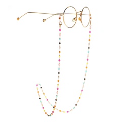 Glasses chain colorful crystal handmade glasses chain reading glasses anti-lost chain