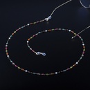 Glasses chain colorful crystal handmade glasses chain reading glasses antilost chainpicture7