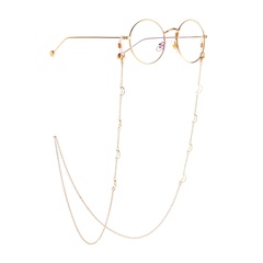 Ali Express eBay Amazon Hot Style Mode einfache hand gefertigte Kupfer Mond Kette Brillen seil
