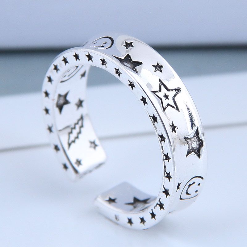 Exquisite ModeRing Grohandel Retro Starry Offenen Ring