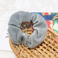 Anillo de pelo de terciopelo de tela Cuerda de pelo de cola de caballo de color slido coreano cuero de banda de gomapicture29