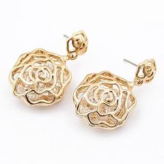 Korean Fashion Pastel Rose Zircon Earrings wholesales fashion