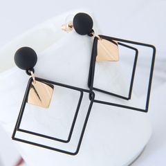 Fashion jewelry Korean fashion metal simple geometric square earrings