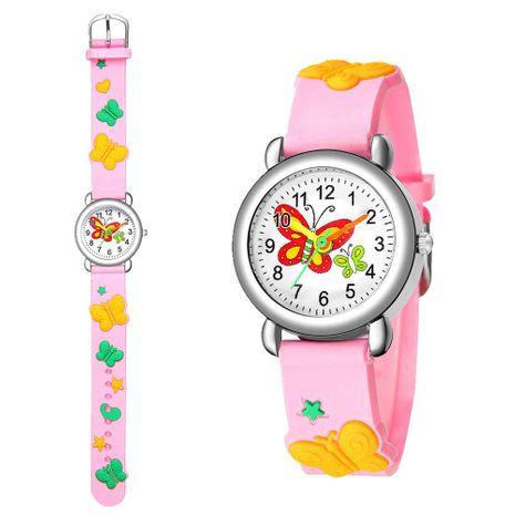 New children's watch cute butterfly pattern quartz watch boy and girl watch wholesale's discount tags