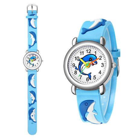 Cute Dolphin Pattern Quartz Watch Boys Girl Gift Watch Wholesale's discount tags